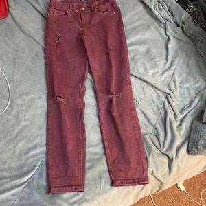 Rue 21 burgundy pants size 4!